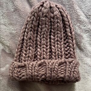 Cozy Knit Lavender Beanie